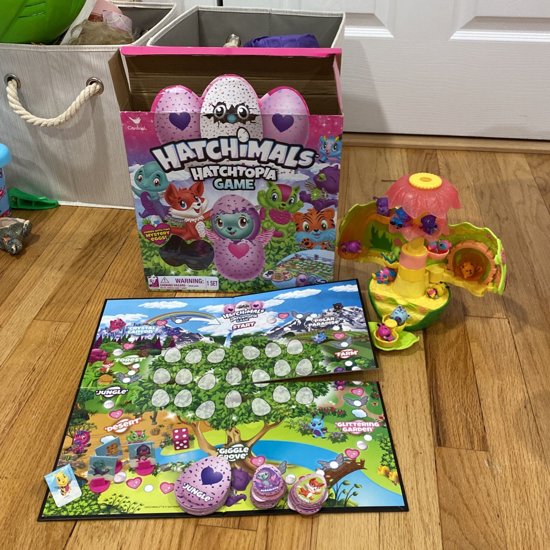 Hatchimals Set ( Board Game And Case with Hatchmals)