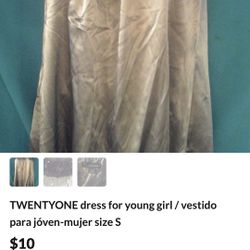 TWENTYONE dress for young girl / vestido para jóven-mujer size S