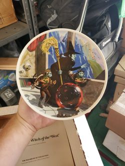Collectible Plate Wizard Of Oz Wicked Witch Of The West