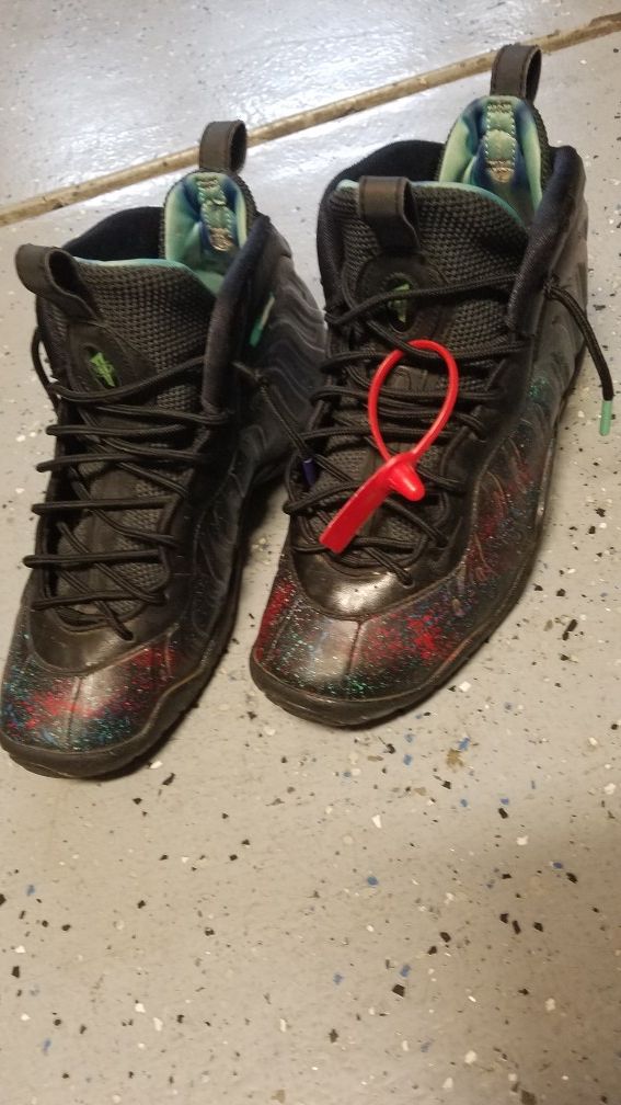 Foamposites size 7y custom galaxy look