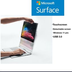 Microsoft Surface Book 2 touchscreen Windows 11 Pro Laptop 