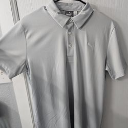 Puma Collar Grey Shirt 