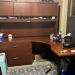 L Shaped Desk With Hutch 