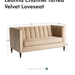 Velvet Loveseat 