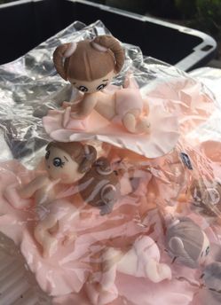 Decoración para baby shower o bautismo de migajón