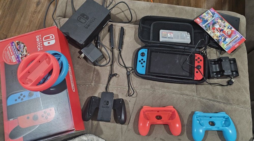 Nintendo Switch With 3 GAMES!!