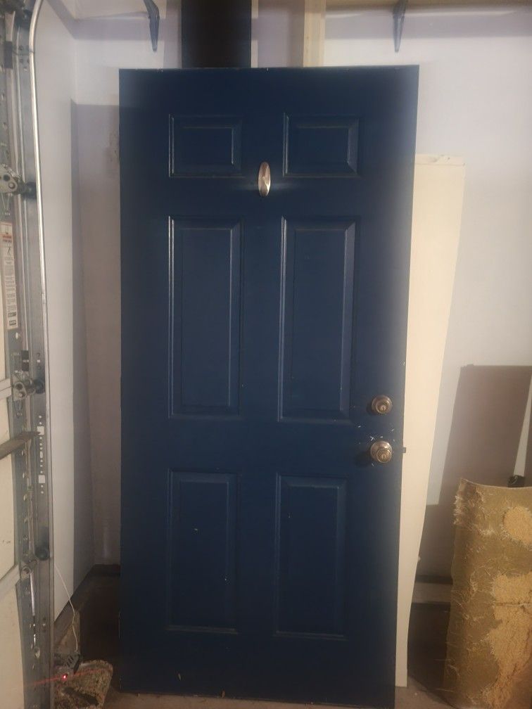 Exterior Steel Door With Frame. 36*80