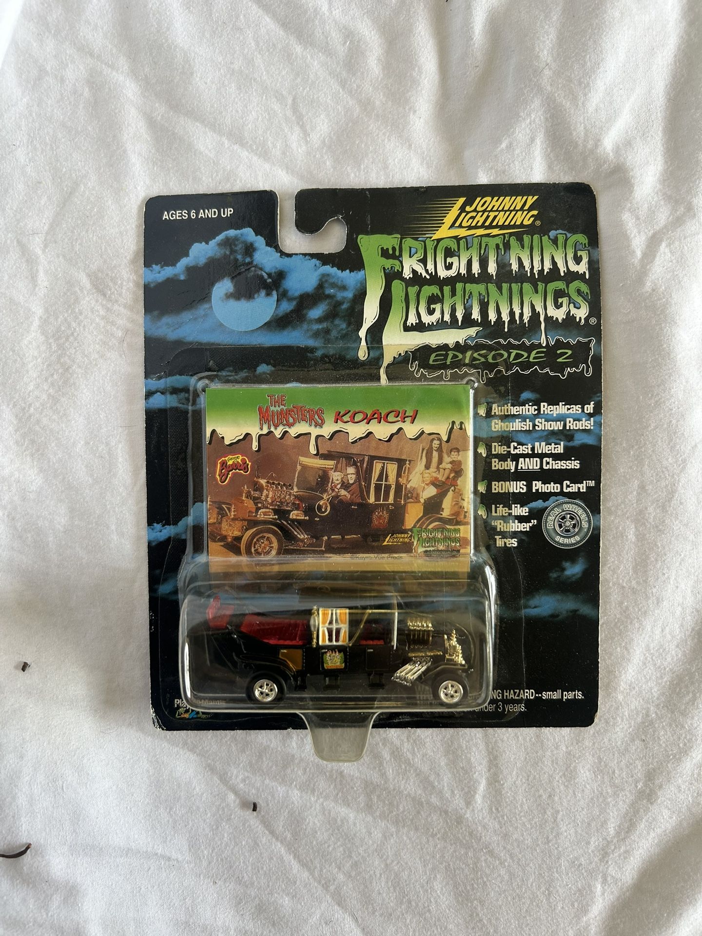 Johnny Lightning “Frightning” Munsters Koach New In box Collectible Car
