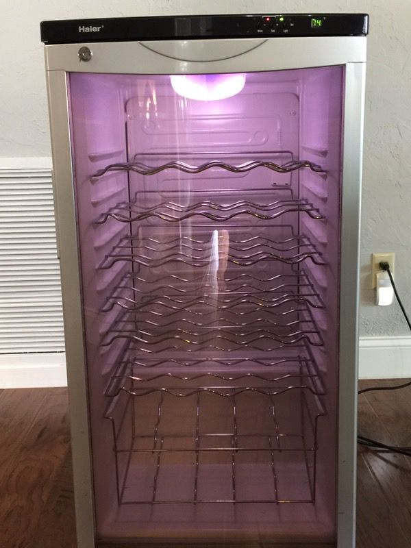 Haier wine cooler: for sale $125! Haier 30 bottle wine cooler in excellent condition! Model BC112G. Dual temp. zones for red & white wine to cool a