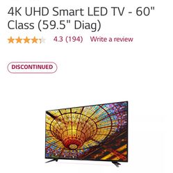 LG 4k Smart Tv 