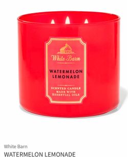 White Barn! BATH & BODY WORKS❤️🍋🍉WATERMELON LEMONADE 🍉🍋❤️3-wick candle $12 each or 2 for $20!