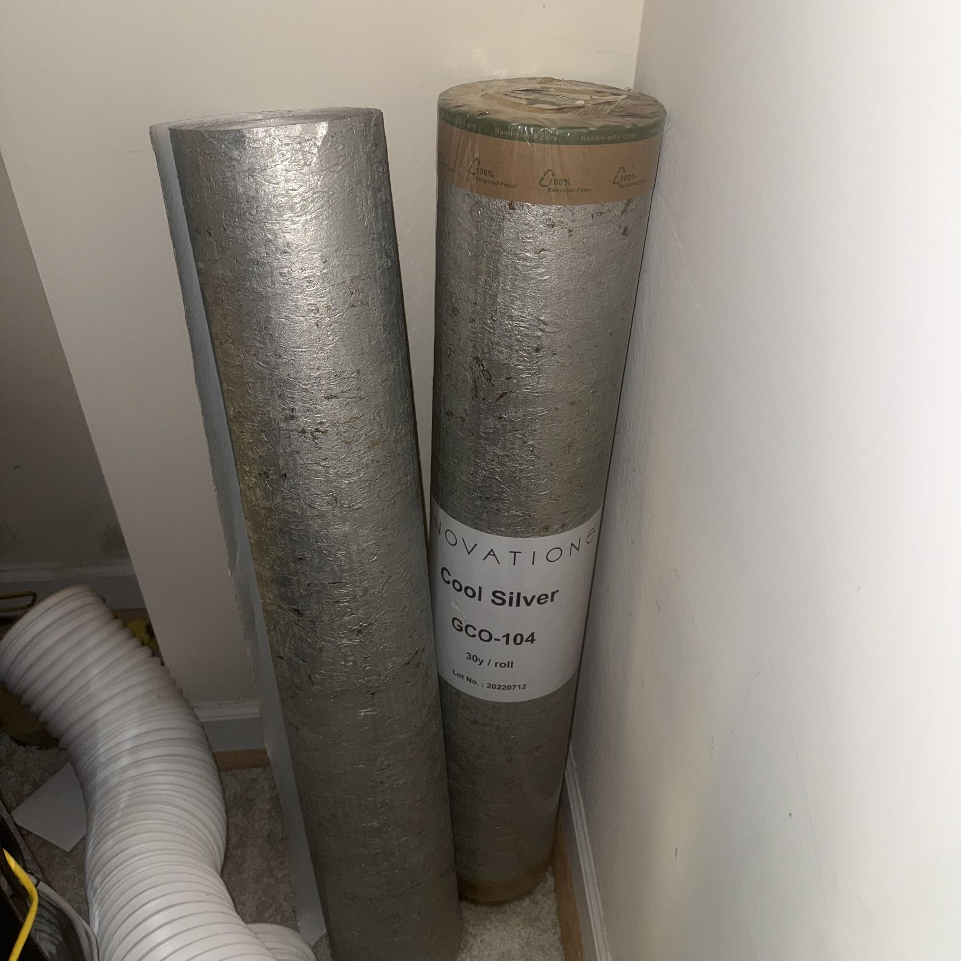 SKU “GCO-104 Cool Silver” (“Gilded Cork” collection). 200$ Each Roll.  For Both 400. Can Negotiate The Pricing 