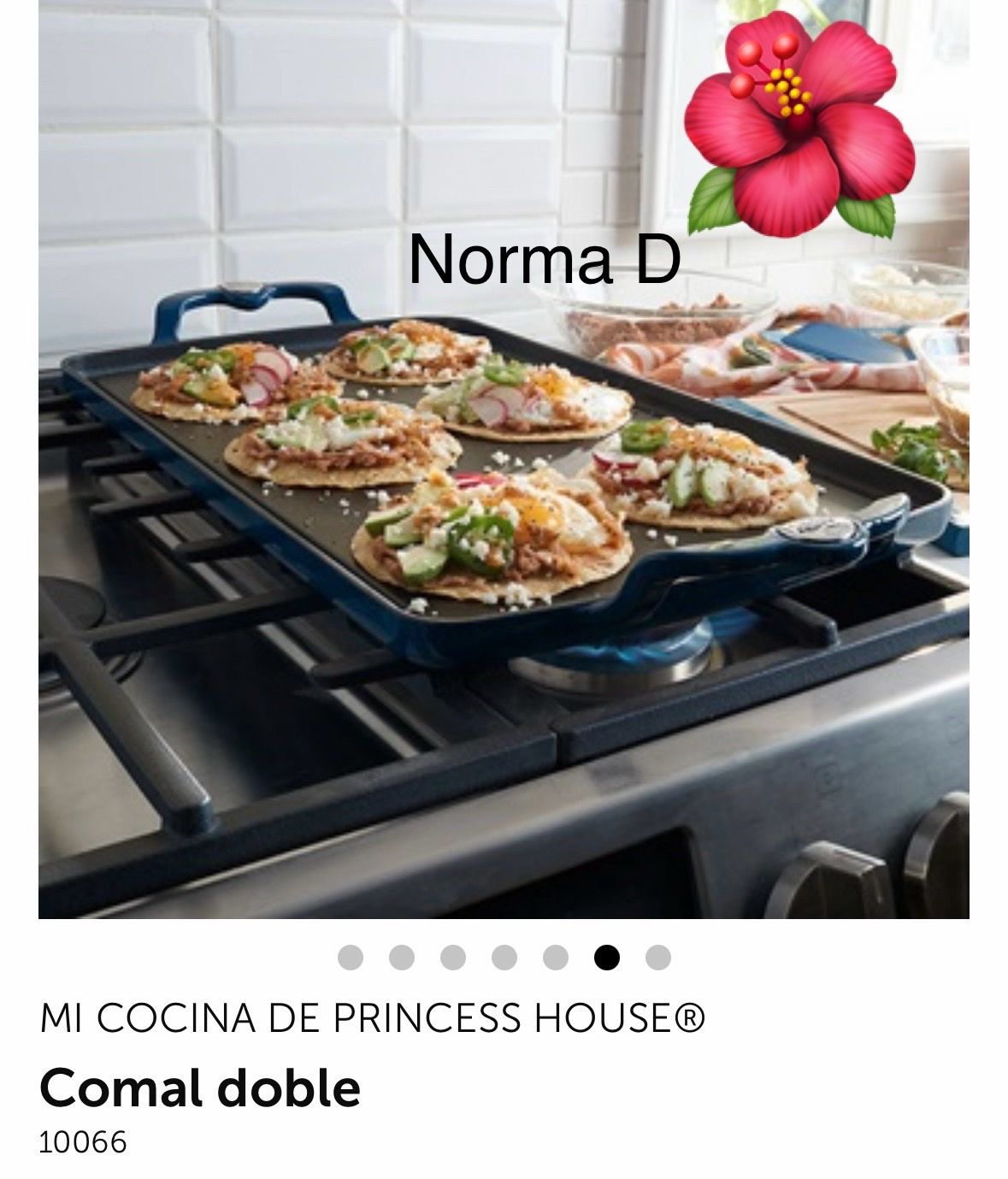 Comal doble de hierro forjado nuevo en su caja ๐บ princess house ๐บ