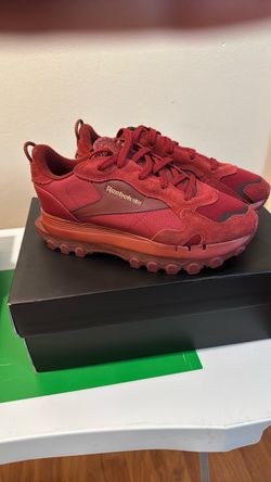 Dark red Reebok Cardi B Classic Low-Top Sneakers Red 7 1/2