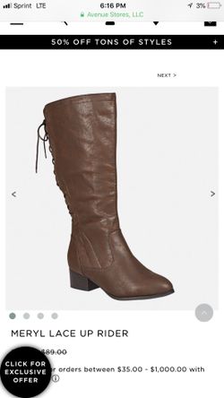 Avenue Boot Size 13 Black & Brown