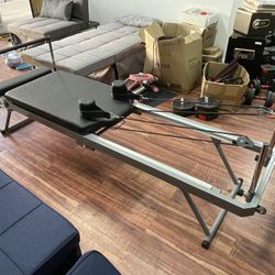 2024 Brand New Inbox Foldable Pilates Reformer Machine(Product:L87xW24.5inches)Perfect Dimensions of the Size than Ever(Useful exercises space:L83.5xW