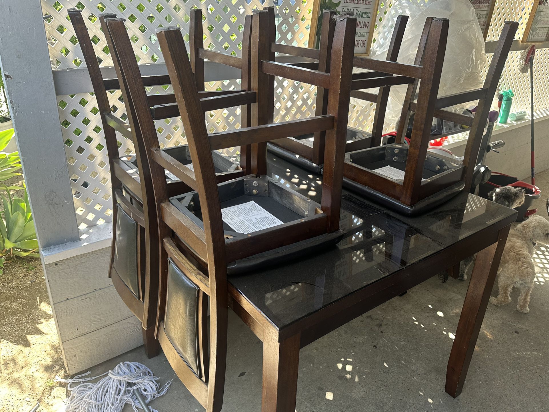 Table Set with 4 Chairs