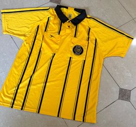 AL Regional Soccer Yellow Black Collared Referee Mens Polo Shirt Size 2XL