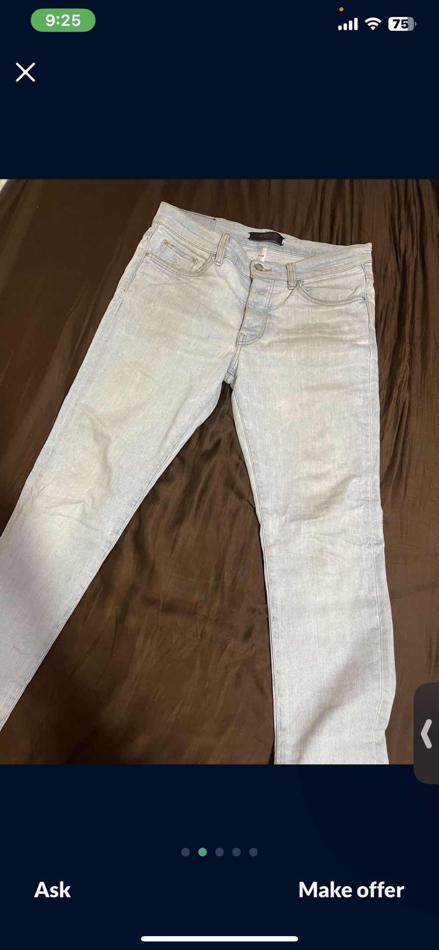 amiri jeans blue size 32