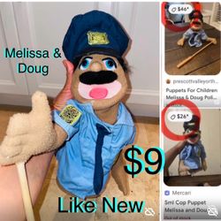 $9 Melissa & Doug Puppet Police 👮‍♀️ officer in great condition