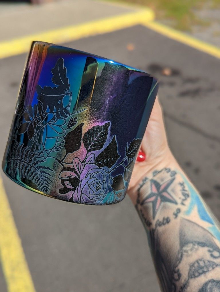 Starbucks Chrome Metallic Coffee Mug