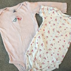 2 Girls 24 Month Onesies