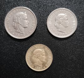 Collection of Swiss Rappen Coins