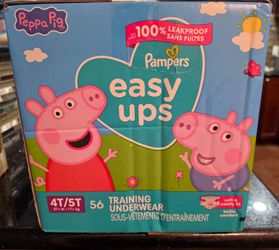 New Unopened Pampers Easy Ups Size 4T/5T 56 Count