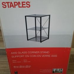 Glass corner stand NEW