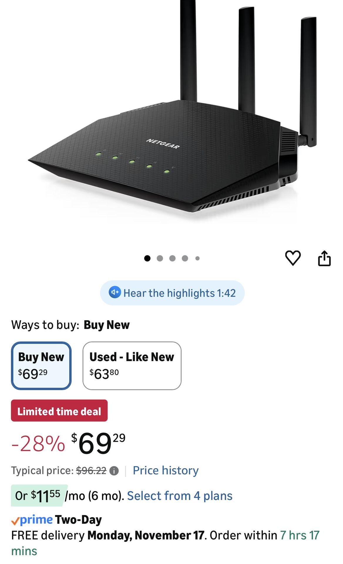 Netgear Nighthawk Router