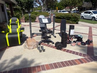 Complete Home Gym Setup + Weights & Gaming Recliner