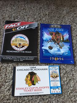 Blackhawks Stanley Cup playoffs ticket book & programs stadium and united center