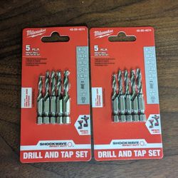 Milwaukee Five-piece Drill And Tap Set