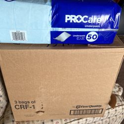 Under Pads.  3 Bag Of 150 In Each 