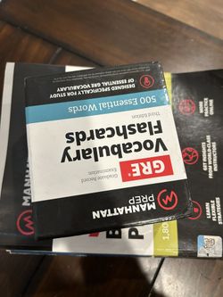 GRE Flash Cards And Work Books