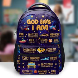 “God Says I Am” Backpack