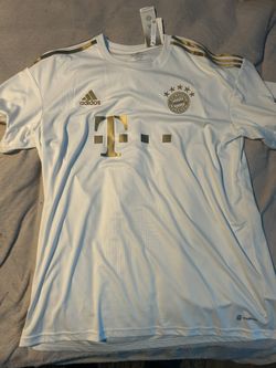 white and gold bayern munich jersey