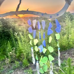 Sun Catcher  Sea Glass Wind Chime