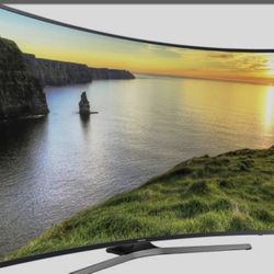 65" Samsung 4K Curved — Tested & Working — Stand + Remote — $300 OBO