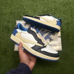 Travis Scott Jordan 1 Low Fragment Size 8, 8.5, 9, 9.5, 10, 10.5, 11, 11.5 & 12