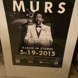 Murs Strange Music Autographed Framed Poster