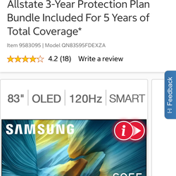 Samsung 83", 65”Class - S95F OLED Series