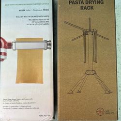 Stand Mixer Pasta Roller And Pasta Drying Rack