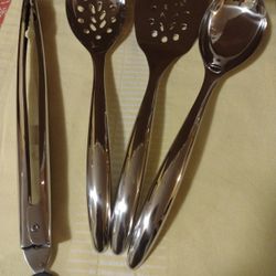 Princess House Juego de 4 Utensilios de Acero inoxidable 