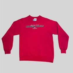 Anaheim Angels vintage 2000’s MLB baseball crewneck red sweatshirt Size Small