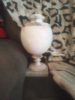 Marble Stone Urn Vase with Lid