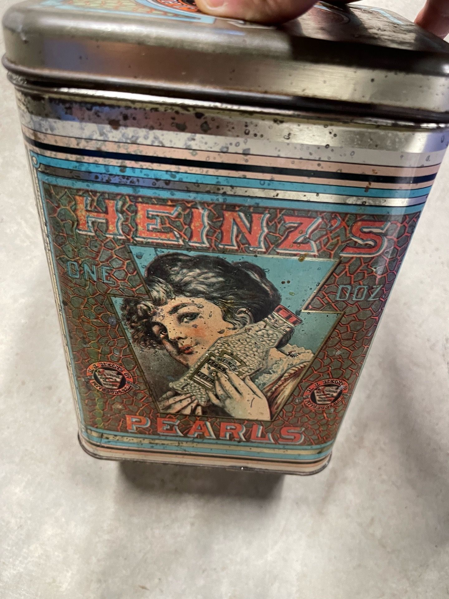Vintage Heinz Pearls Tin