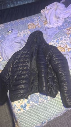 Black puffer jacket
