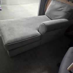 Greyish blue chaise Lounge
