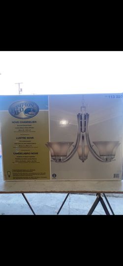 Hampton Bay Nove Chandelier - Brushed Nickel Finish